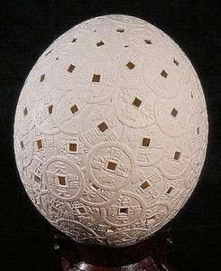 蛋雕刻制作方法镂空图片
