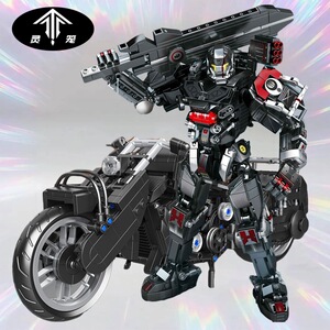 动漫灵笼成人高难度拼装积木乐高猎荒者重立体马克机甲冉冰机车男