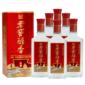 泸州老窖 醇香宏道52度500ml*6瓶整箱礼盒装高度白酒(送三礼袋)