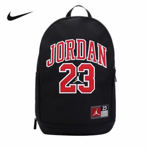 现货正品JORDAN耐克AJ大容量23号运动休闲双肩背包黑色FQ0951-010