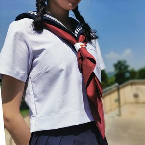 日系高校生制服配饰水手服手打领巾日本学院风学生女jk制服三角巾