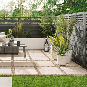 通体水磨石别墅外墙砖庭院户外浴室瓷砖地砖 卫生间 防滑 凹凸600