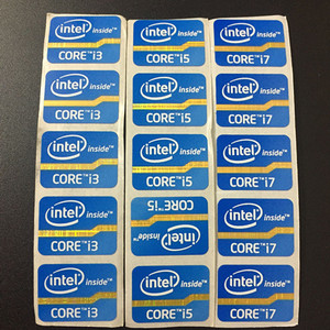 intel 酷睿 i3 i5 i7标志 笔记本电脑贴纸 标签 logo