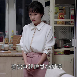 都挺好李念朱丽同款白色衬衫长袖雪纺衬衣套头衣服韩版上衣