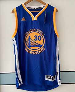 正品阿迪达斯nba勇士客场蓝色30号库里球衣 美版l码 sw篮球服_阿里巴