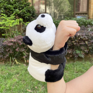景区热卖熊猫大号手环啪啪圈公仔基地纪念品毛绒玩具儿童生日礼物