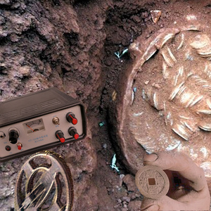 脉冲地下金属探测器黄金银铜精度探测仪器深度考古户外寻宝可视