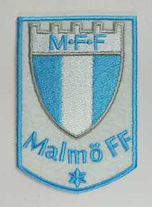 欧冠瑞典马尔默队徽足球刺绣补丁贴电脑绣花布贴背胶臂章logo