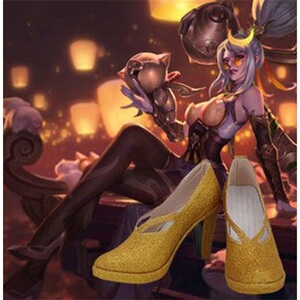动漫展英雄联盟lol烈焰美人 vn薇恩cos鞋子cosplay鞋支持来图定制