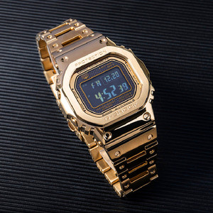 卡西欧小方块金砖银砖35周年限量版迷彩钛合金手表男gmw-b5000tmc