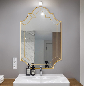 欧式简约镜面浴室镜玄关挂镜卧室梳妆镜门厅装饰镜洗手间镜子定制