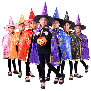 元旦节化妆舞会服装幼儿园表演演出道具女童巫婆精灵儿童披风装扮