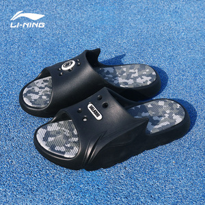 李宁拖鞋男鞋反伍badfive2022夏季新款轻便沙滩户外凉拖abts003-4