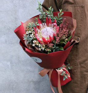 花房故事生活馆淘宝南非进口帝王公主班克木天然干花成品花束北欧