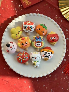 糖果蛋白糖霜饼干蛋糕成品装饰儿童卡通网红礼物新年2024圣诞节
