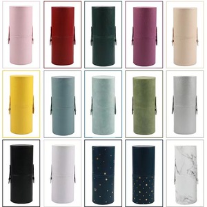 化妆刷收纳桶防尘带盖便携收纳包笔筒高级大容量多色圆桶化妆刷桶