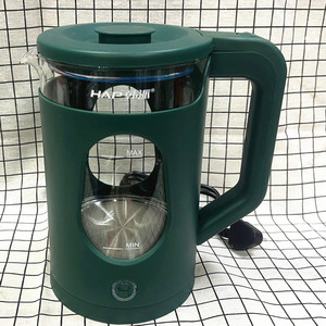 韩派牌电热水壶玻璃烧水壶自动断电水壶2.2L大容量双层防烫1200W