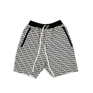 现货fear of god fog 高街复线满印弹幕字母休闲运动裤五分裤短裤