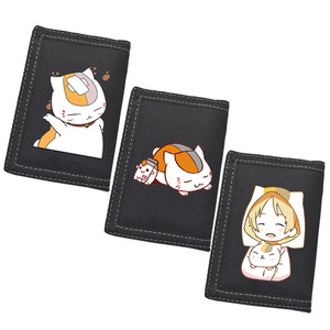 中小学生滑稽动漫钱包夏目友人帐猫老师三折钱包二次元男女零钱包