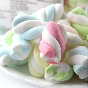 麻花棉花糖混装蛋糕冰淇淋装饰蓝色粉色彩色花粒散装商用2斤大包