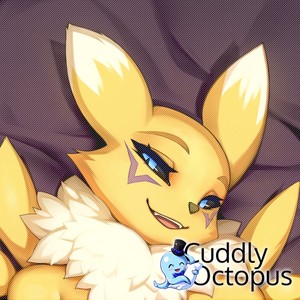 [原创]数码宝贝妖狐兽动漫等身2wt抱枕套