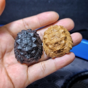 苏卡达陆龟手把件吊坠车挂件乌龟壳文玩木雕工艺品雕刻