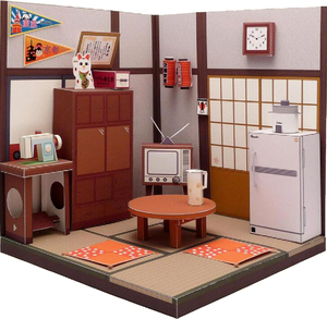 儿童手工折纸diy拼装立体3d纸质模型小屋建筑日式小房子内饰房屋