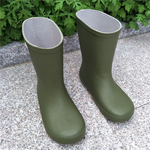 外贸雨靴儿童中筒夏季天然橡胶男女童防水防滑雨鞋套鞋轻便柔软