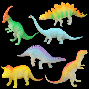 包邮夜光仿真大号恐龙模型荧光发光恐龙玩具侏罗纪霸王龙摆设道具