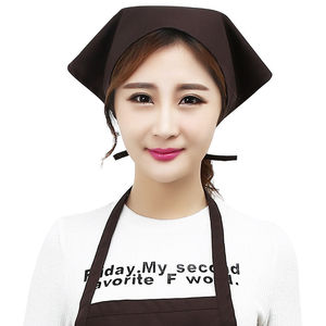 围裙头巾男女韩版服务员厨房餐厅咖啡店成人工作服袖套防污三角巾