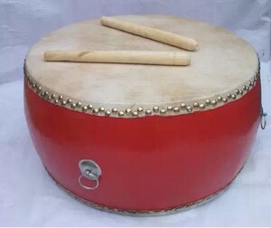 舞龙舞狮道具舞狮用大鼓威风锣鼓中国锣鼓送鼓槌牛皮鼓扁鼓战鼓