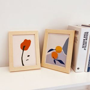 ins风简约花朵小相框画 水果静物摆台卧室桌面装饰摆件拍照背景