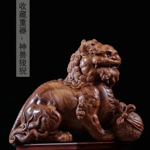 印度檀香木雕刻摆件