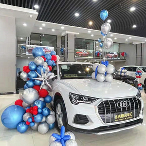 上海汽车4s店气球上门布置新车交车提车仪式车展活动展厅场景装饰