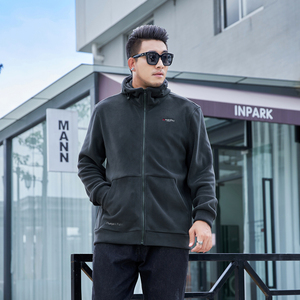 手抓绒外套男摇粒绒