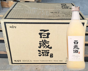 韩国原装进口百岁酒麴醇堂百岁酒375ml*4瓶装发酵酒烧酒清酒包邮