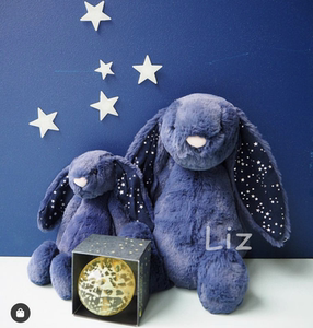 大俐 英国jellycat bashful stardust bunny星空蓝星尘邦尼兔星辰