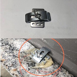 台下盆固定件安装固定件水槽支架卡扣挂钩l型台下洗手盆支撑