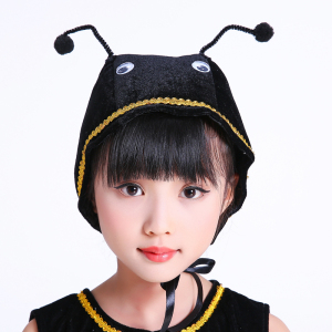 帽子蜗牛蜻蜓蜜蜂蝴蝶瓢虫蚂蚁头套幼儿园表演道具股市秘笈00899