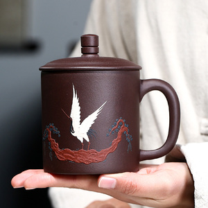 宜兴紫砂壶杯子带盖