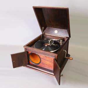 留声机德国古董机械手摇riophon老唱机1910年代复古收藏情怀礼物