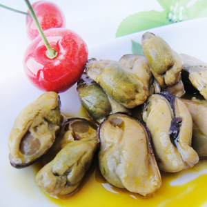 即食烟熏贻贝罐头海虹淡菜青口贝类非牡蛎蛤蜊威海8罐*85g包邮