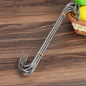 不锈钢s型尖头挂钩牛肉钩乳鸽勾烧腊勾烧烤针烧鹅烤鸭炉配件包邮