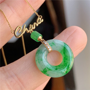 00美玉传缘淘宝天然药活磁阳起石墨玉环保健增粗延时环多用悬玉环