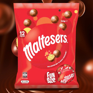澳洲进口Maltesers麦丽素麦提莎脆心牛奶巧克力独立袋小包装零食