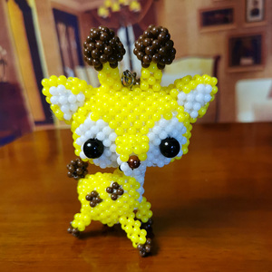 diy手工串珠材料包编织珠子挂件动物家居饰品生肖卡通造型小鹿