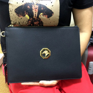 真皮手包史蒂芬男包手拿包鹰头钱包男女通用手腕包手拎包经典夹包