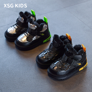 男童雪地靴2020冬季儿童加厚大棉鞋中大童防水防滑加绒保暖鞋子潮