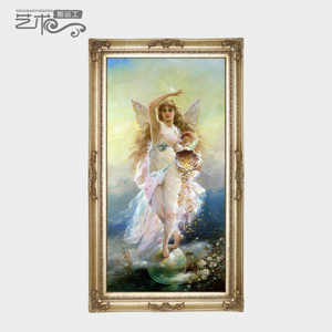 福图纳世界名油画希腊神话女天使法欧式古典人物客厅玄关装饰254