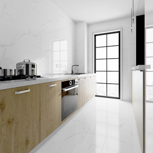 简约现代厨房卫生间浴室白色亮光爵士白墙砖釉面砖瓷砖300x600